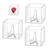 ADOFUN Acrylic Guitar Pick Display Case with Integrated Collection Storage Box with 3 Clear Bases for Musicians Stand,