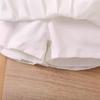 Set Moda Estiva da Ragazza, Top Casual Senza Maniche Girocollo con Fiocco per Bambini, Set Due Pezzi di Culottes e Pantaloni Monocromatici
