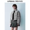 UR2025 Women's Corduroy Stand Collar Short Padded Jacket
