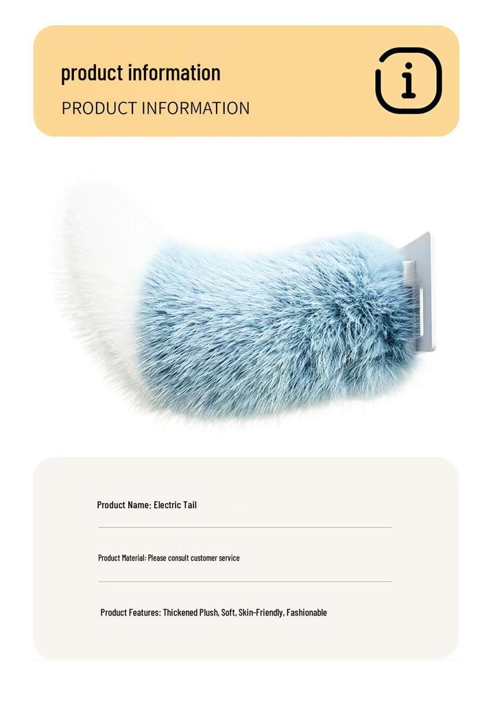 Voice-Activated Swinging Plush Tail - Remote Controlled Car Decoration