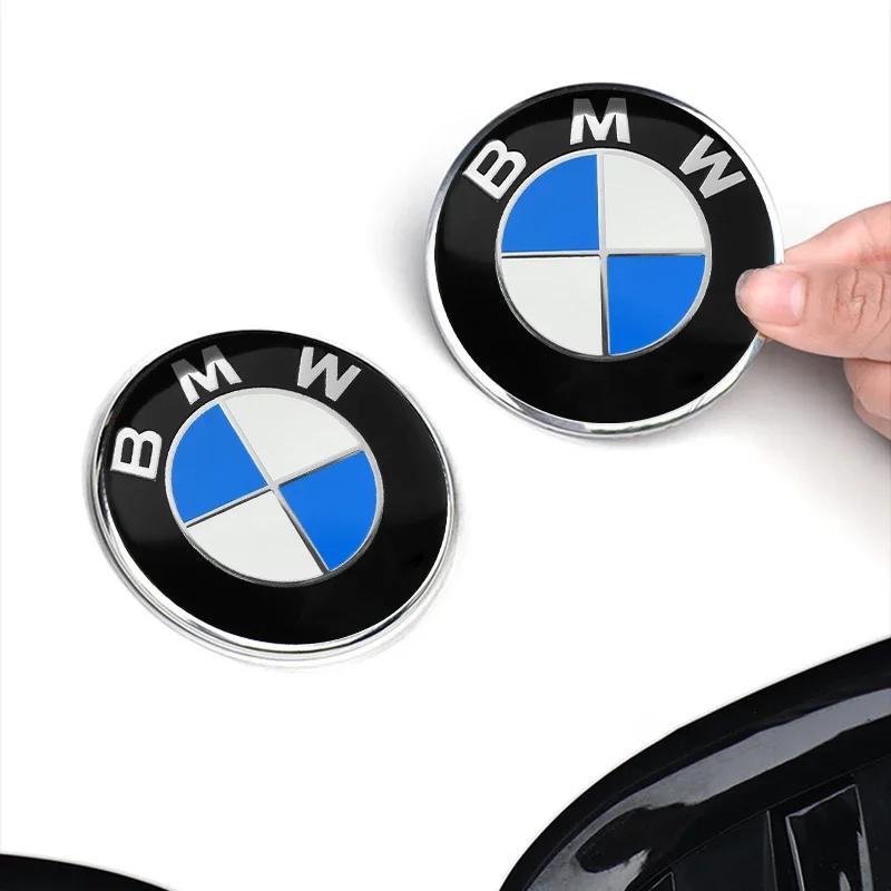 LRUUQ1 74mm 82mm Car Front Hood Emblem Logo Rear Trunk Badge for BMW E30 E38 E39 E46 E60 E61 E90 X1 X3 X4 X5 X6 E70 E83 X5 F10 F30 F32