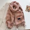 Autumn and Winter New Imitation Cashmere Plaid Scarf Women's Daily Couple Thickened Warm Scarf Shawl