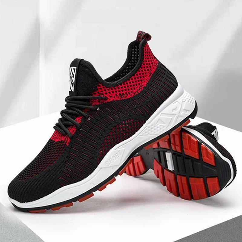 Men Shoes Casual Yez Fashion Sneakers Slip on Male Sport Running Shoes Breathable Training Walking Tennis Flats