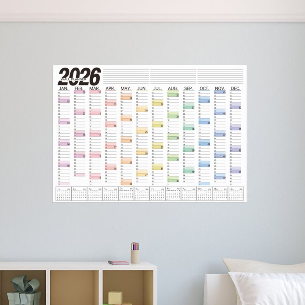 Velký nástěnný kalendář plánovač samolepka seznam úkolů nový 365denní plánovací list kancelářské potřeby