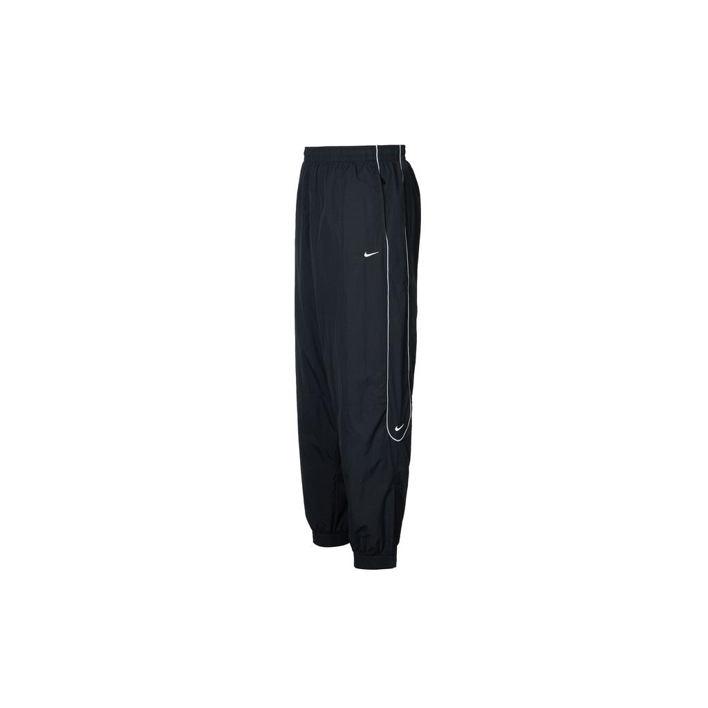 Nike Solo Swoosh Logo Embellished Sweatpants Men Bottoms Black FB8620-010