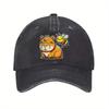 Cute Capybara and Bee Print Baseball Cap Casual Cotton Adjustable Hat for Unisex Adult Gift