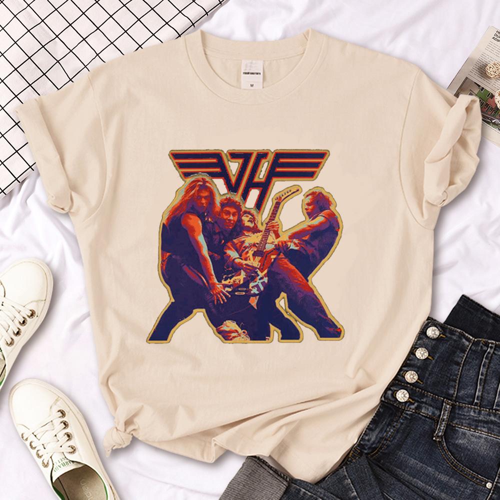 Van Halen tshirts Women summer Japanese streetwear tshirts girl y2k clothing