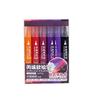 6-farbiger Acryl-Farbmarker zum Zeichnen auf Papier, Stein, Fels, Leinwand, Holz, Glas, Acryl-Farbstift mit weicher Pinselspitze