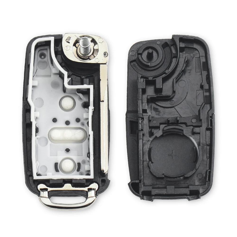 AABGP1 KEYYOU 10PCS Flip Remote Folding Key Shell Case For VW VOLKSWAGEN Tiguan Golf Sagitar Polo MK6