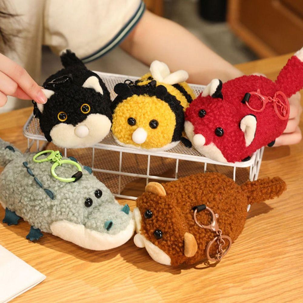 PP Cotton Press Squeeze Doll Pendant Plushies Doll Crocodile Plush Keychains  Home Party Decor