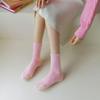 Women Coral Velvet Floor Socks Fluffy Pure Color Medium Tube Elastic Sleep Plush Sock