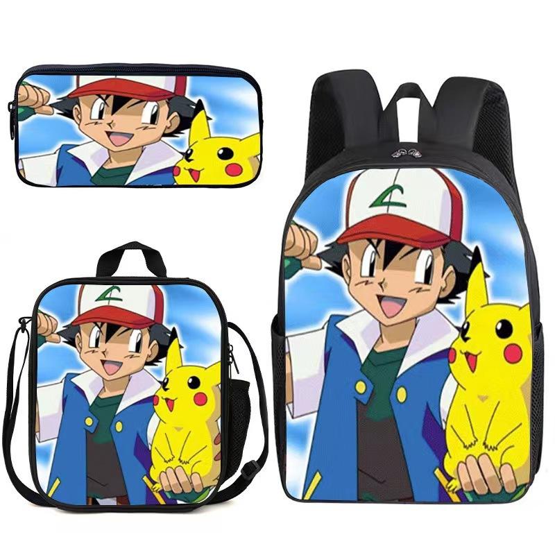 Primary And Secondary School Students Schoolbag Cartoon Backpack Breathable And Wear-Resistant Children'S Backpack Satchel Pencil Bag Set