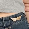 Portable Angel Wings Jeans Waist Button Adjustable Clips For Pant Skirts Waist Tightener Buckle Pin Button Clothing Supplies