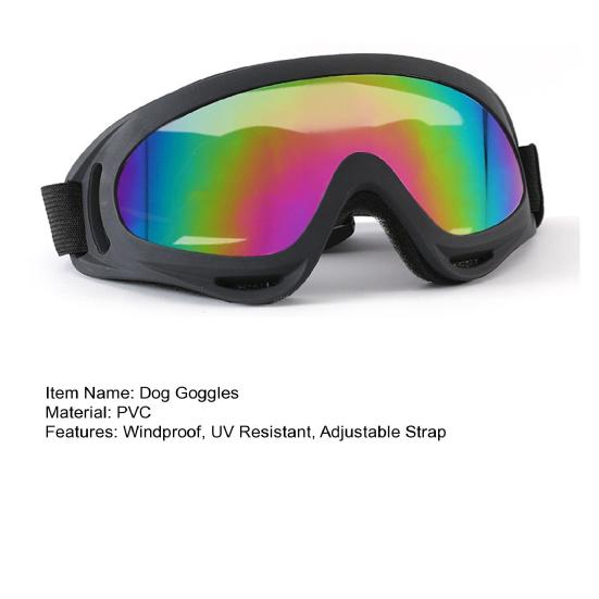With Adjustable Straps UV Protection Windproof Anti-Fog Dustproof Dog Sunglasses Outdoor Riding Driving