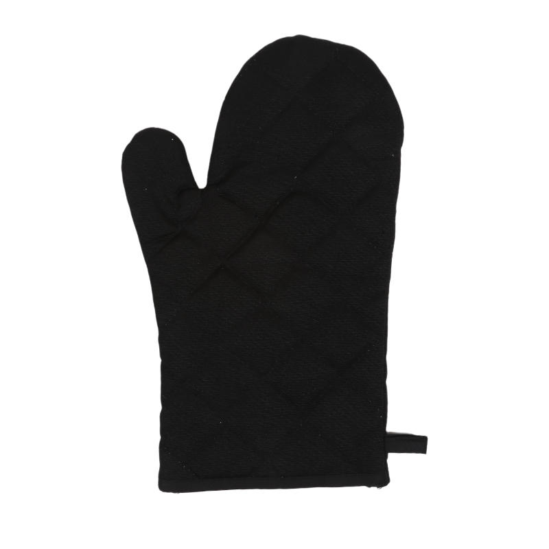1PC Heat Resistant Oven Mitts Kitchen Gloves Microwave Safe Long Anti Scalding Cloth Mittens For Cooking Baking Solid Color Protective Gear