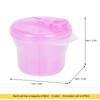 Baby Melkpoeder Formule Dispenser Voeding Bewaarcontainer Dubbellaagse Afneembare Doos Roze