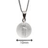 [Gift from the Gods] Miyazaki Prefecture Takachiho Quartz 10mm Bead Necklace, Crystal Quartz Pendant Necklace, Venetian Silver Chain 45cm, Round Bead