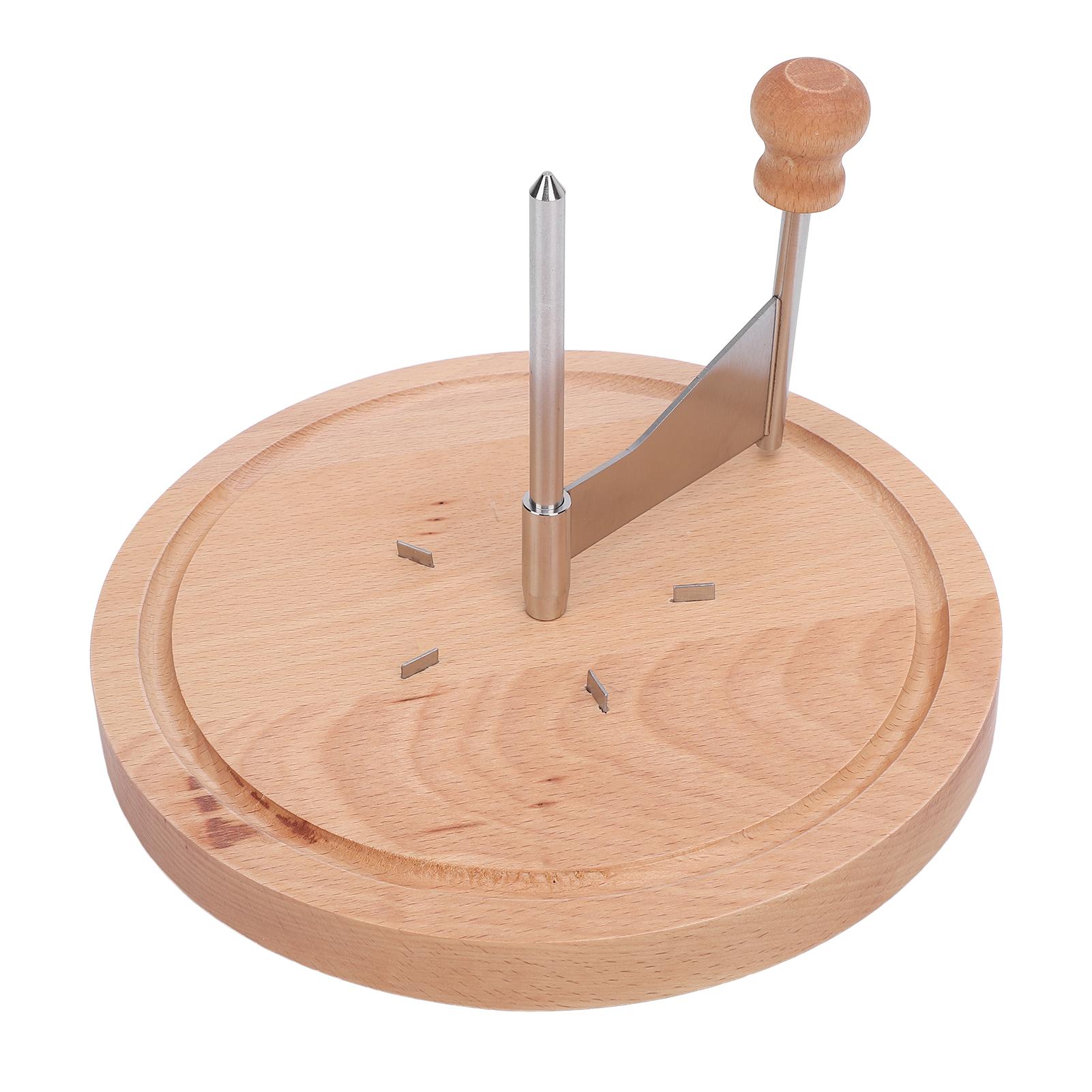 Cheese Curler Cheese Shaver Beech Wood and 304 Stainless Steel Spiral Cheese Curler for Parties Stainless Steel Cheese Shaver