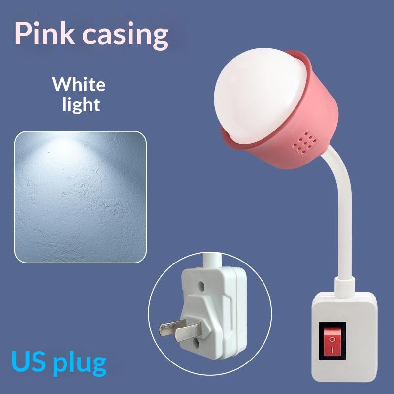 Plug In LED Night Light with Manual Switch Energy Saving Soft Eye Care Lamp for Bedroom Bedside Lighting