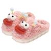 Seasonal Cotton Slippers Girl Cute Home Wear Fluffy Slippers Funny Plush Slippers