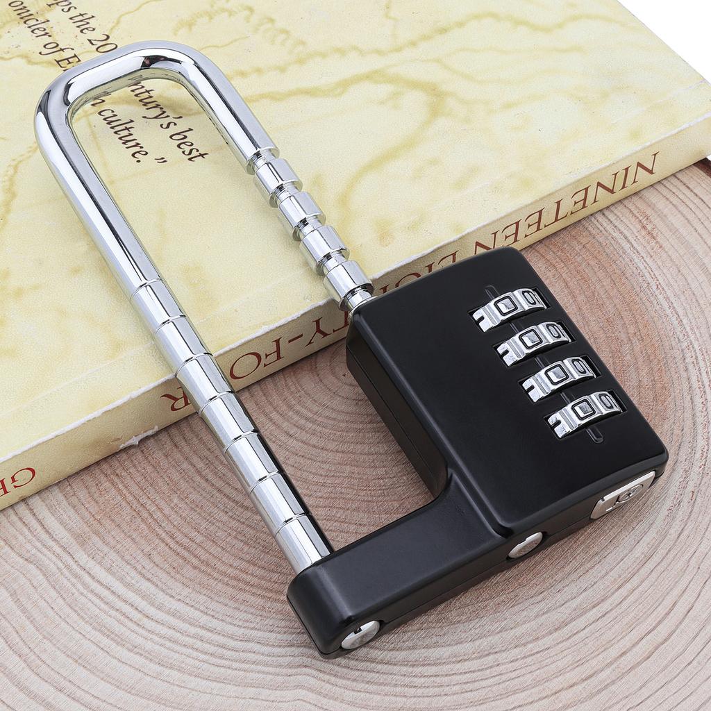 Combination Padlock Adjustable Shackle Lock Cabinet Lock Stainless Steel Locker Lock Code