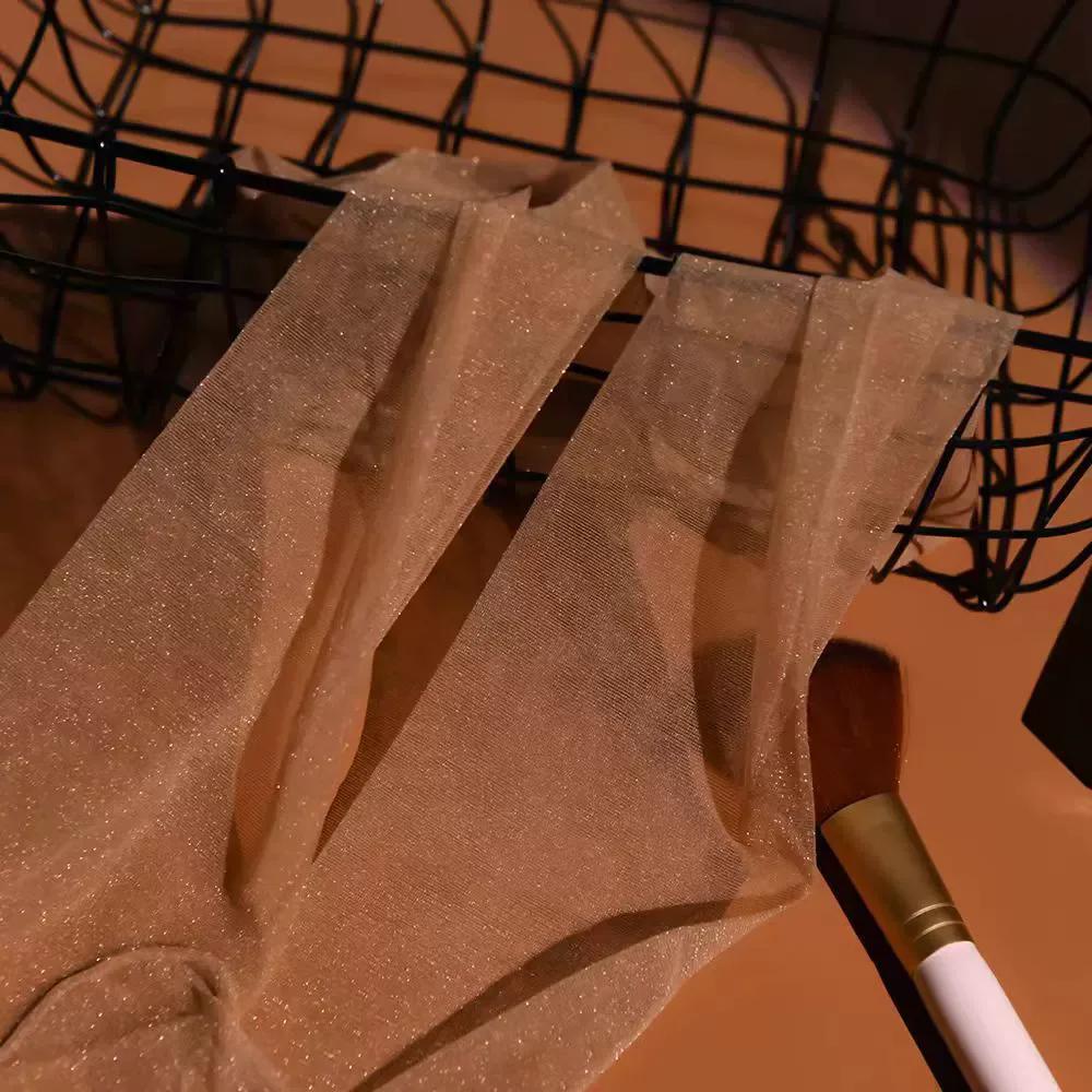 Sexy Black White Lolita Sweet Pearlescent Shiny Bling Bling Stockings Bottomed Pantyhose Japanese Stocking Hot Classic Tights