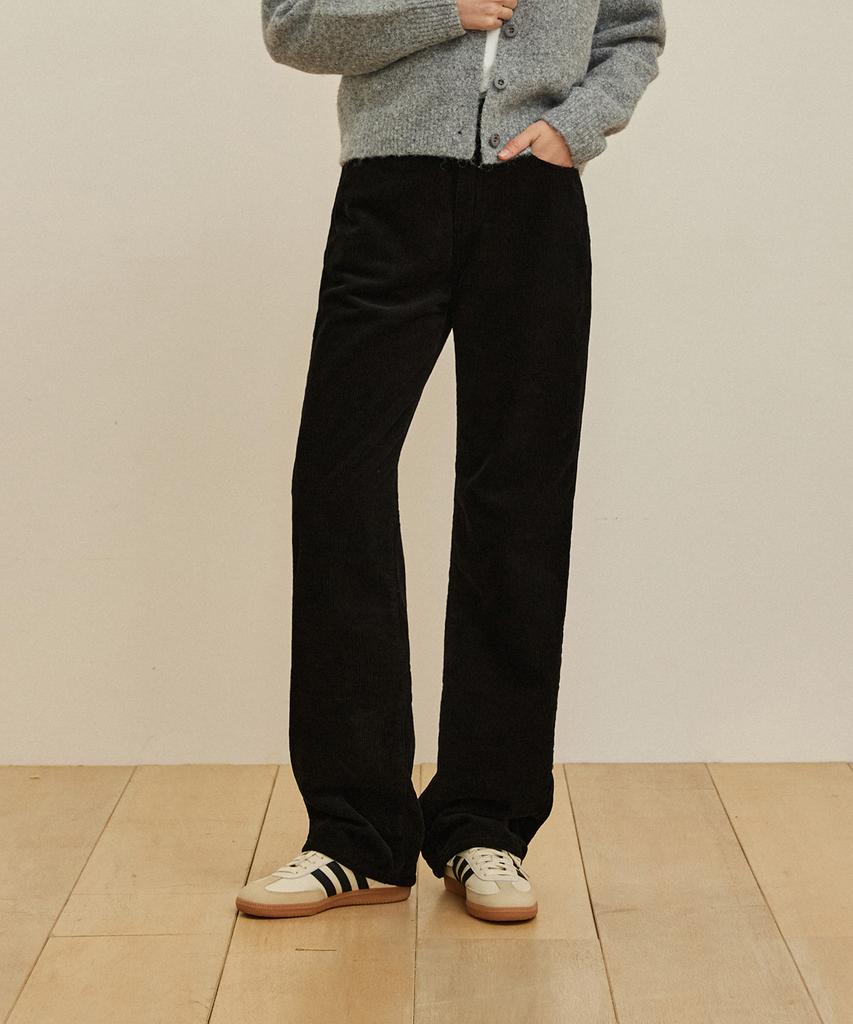 WAARFORWOMAN [Fleece-Lined] W93 Corduroy Wide Pants (4 Colors)