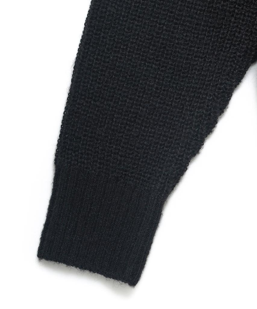 NOIRER Kid Mohair Oversized Sweater (Black)