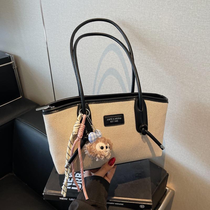 Spring and Summer New Leisure Niche Shoulder Bag Large-capacity Bag Female Tote Bag College Student Class Commuter Bag