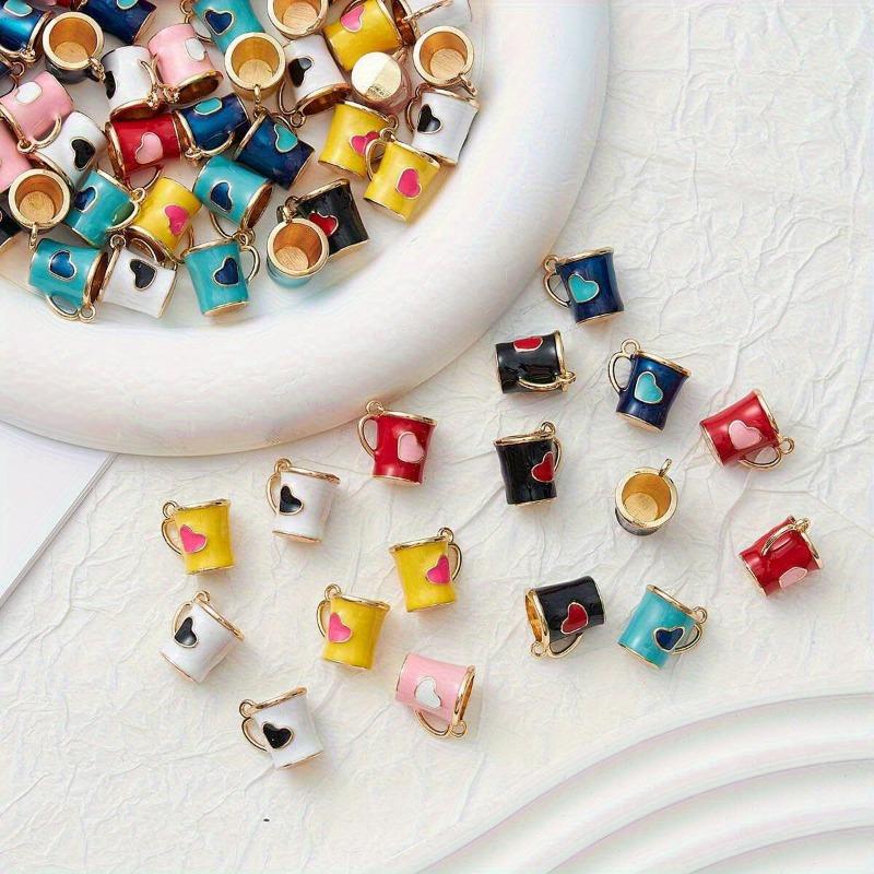Mini Love Water Cup Drop Oil Alloy DIY Pendant Earrings Bracelet Accessories