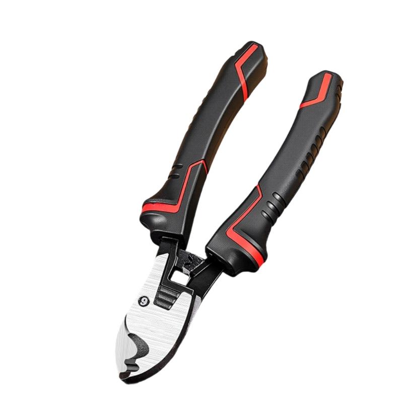 Ergonomic Heavy Duty Wire Cutter Suitable For Thick Copper Aluminum Cables Anti Fatigue Handle Durability Construction