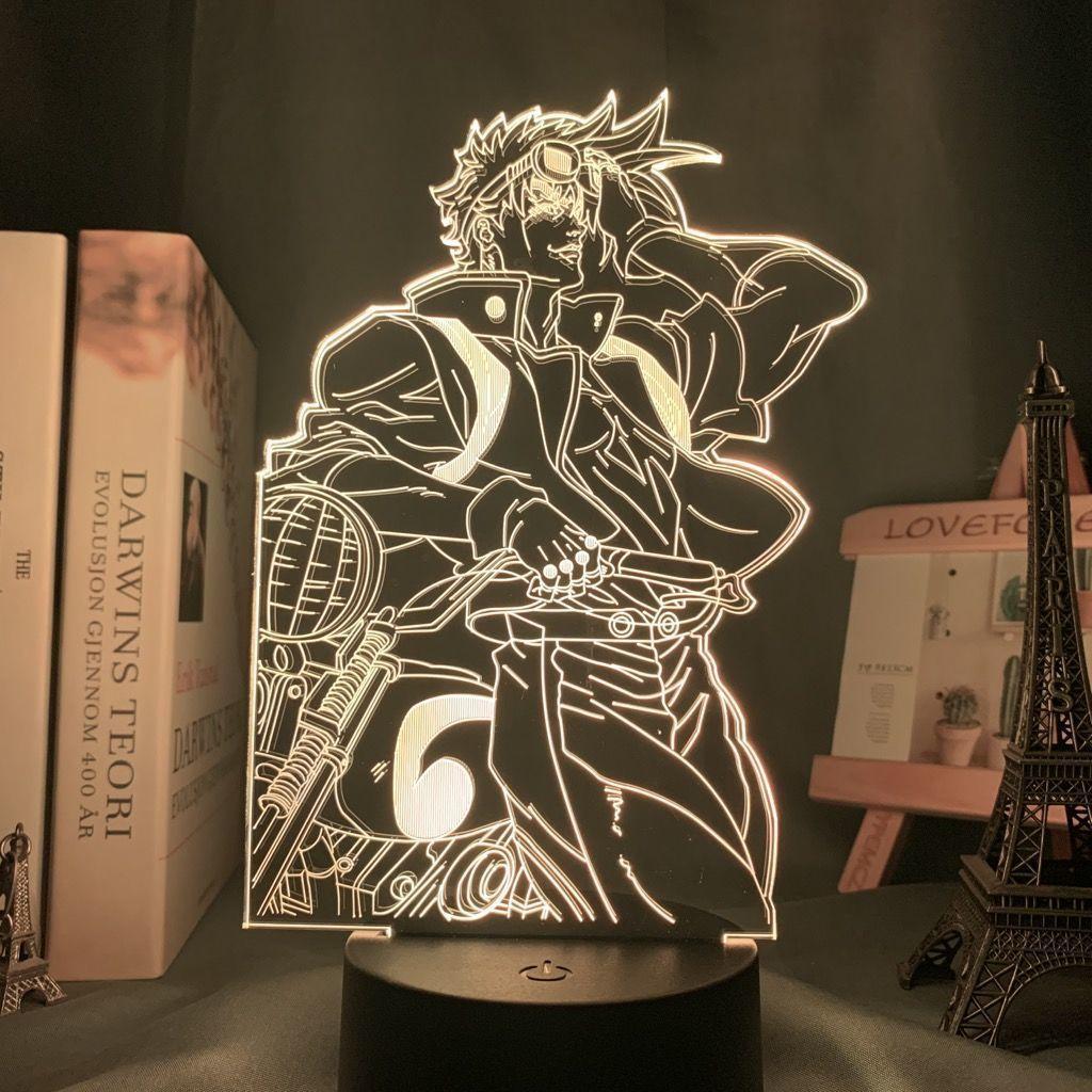 JoJo Bizarre Adventure Night Light JOJO Jolyne Figure Color Changing Lamp Cool Gift for Anime Fans