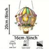 2D Flat Acrylic Hot Air Balloon Light Catcher Celebration Window Hanging Sun Catcher Home Decoration