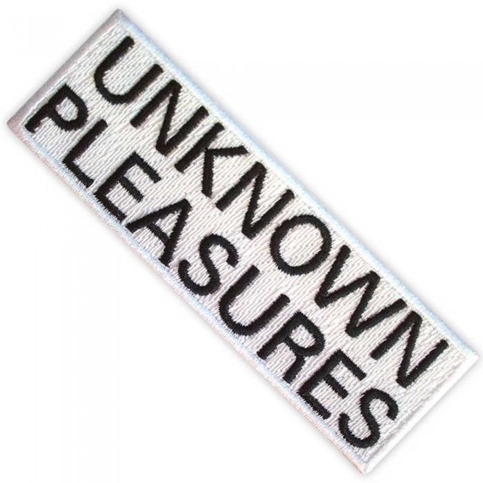 Joy Division Unknown Pleasures Woven Text Iron On Patch