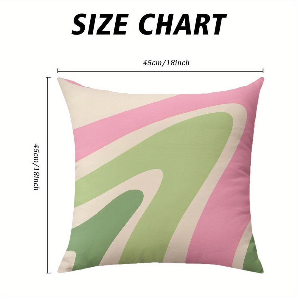 Candy Swirl Square Jacquard Pillow Cover for Sofa Office Waist Cushion Cover Home Decorative Pillowcase