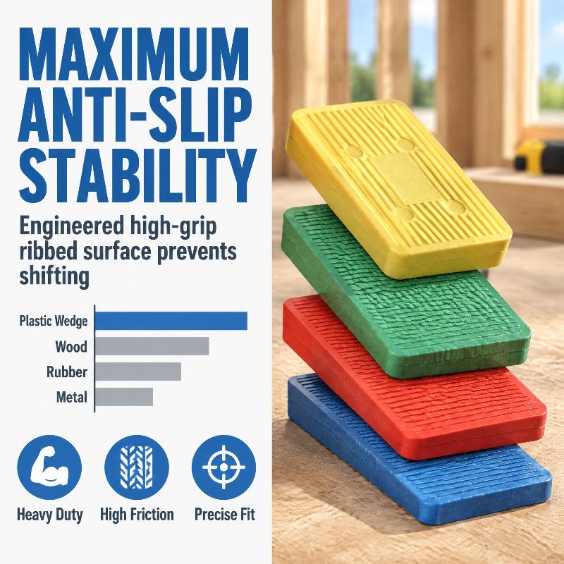 40Pcs 4 Sizes Plastic Gaskets Used For Adjusting Door And Window Frames Leveling Tiles Pp Gaskets Wedges