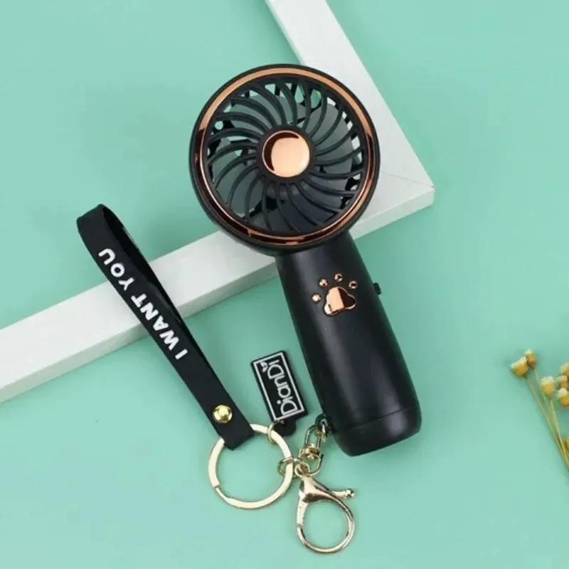 Fan Summer Mini USB Charging Small Fan Cute Cartoon Portable Handheld Fan Fan Portable Rechargeable Stroller Fan Ac Portable Fan