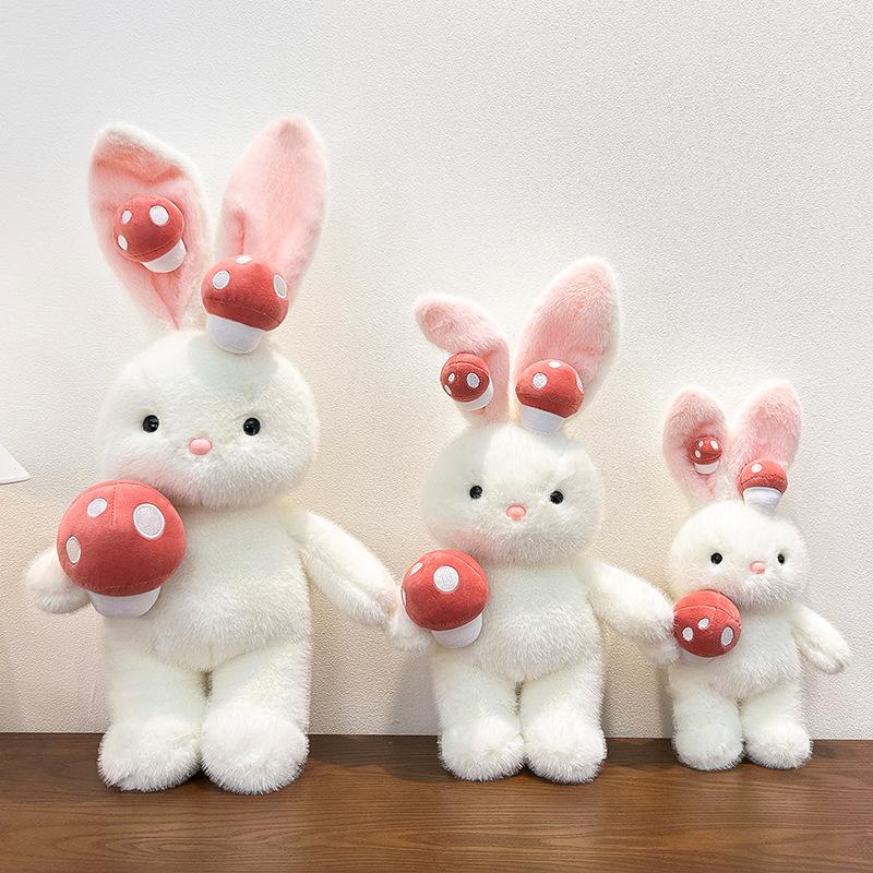 New Cute Mushroom Rabbit Plush Toy Rabbit Takes Mushrooms To Sleep with Doll Doll To Soothe the Doll Child's Birthday