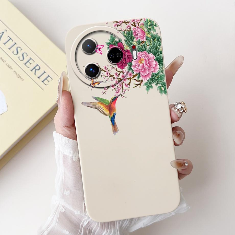 For Tecno Camon 30s 30sPro Phone Case Liquid Silicone Soft Back Cover For Camon 30 Pro 5G Bumper Dragon Cat Flower Butterfly