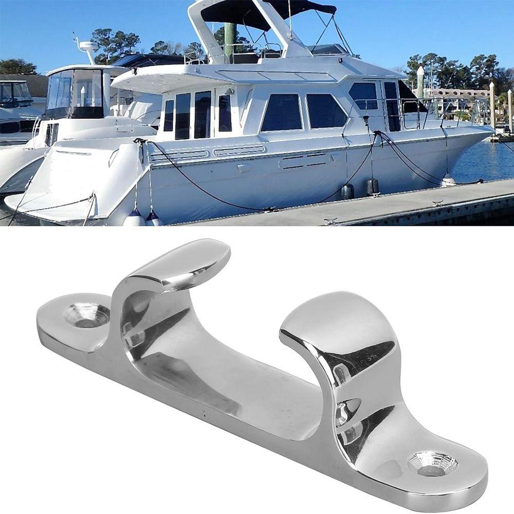 316 Stainless Steel Boat Rope Guide Polished Silver Bow Chock Straight Fairlead  Marine Accessories