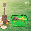 12 Pcs Shopping Baskets 18L Plastic Shopping Baskets with Handles, Store Baskets Retail Baskets with Handles