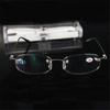 Rimless Alloy Metal Frame Myopia Glass Ultralight Boxed Shortsighted Myopia Eyewear Female Male -1.0 -1.5 -2 -2.5 -3 -3.5 -4.0