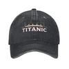 Titanic Schiff 1912 Atlantischer Ozean Sinken Meereskatastrophe Poster Baseballkappe Vintage Used Baumwolle Sonnenschirm Kappen Hut
