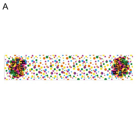 Tischläufer, waschbar, für mehr Tischatmosphäre, Oxford-Bankett, Happy Birthday, Party-Tuch, Heimdekoration