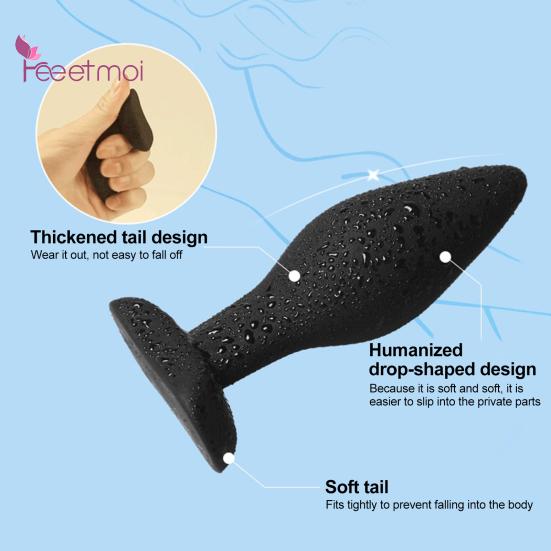 Anal Plug Toy Fast Adaptation Lifespan Silicone Butt Plug Sex Long