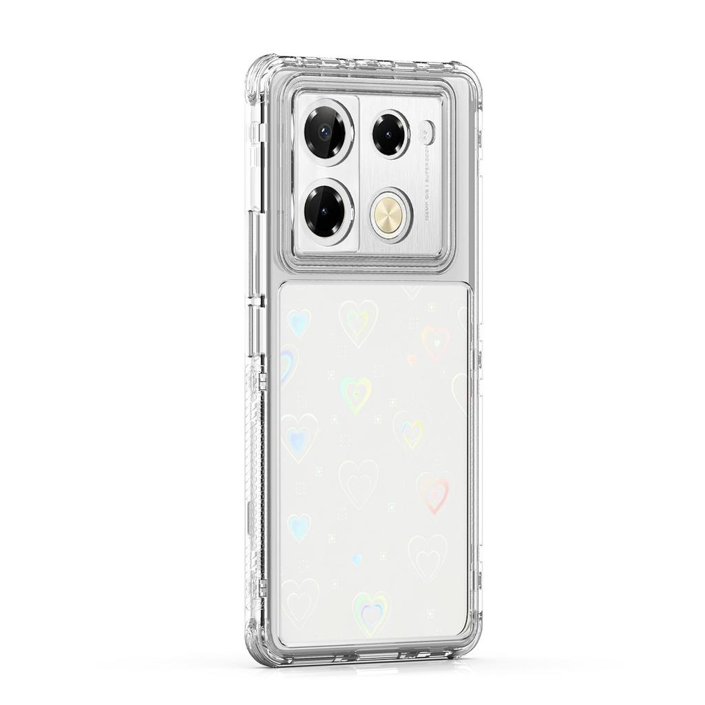 Clear Phone Case for Infinix Note 40 Pro 4G/5G/Note 40 Pro+ Precise Cutouts Acrylic TPU Cover with Laser-printed Film