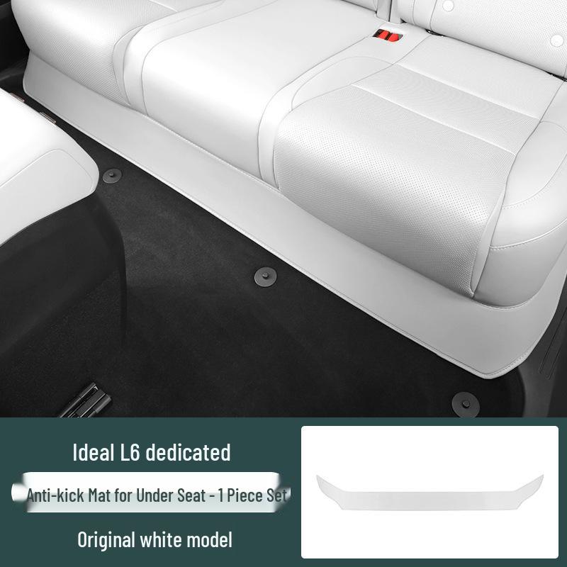 

Li L6 Leather Anti-Kick Mat for Rear Seat Aisle - Second-Row Interior Protection for 25 Models