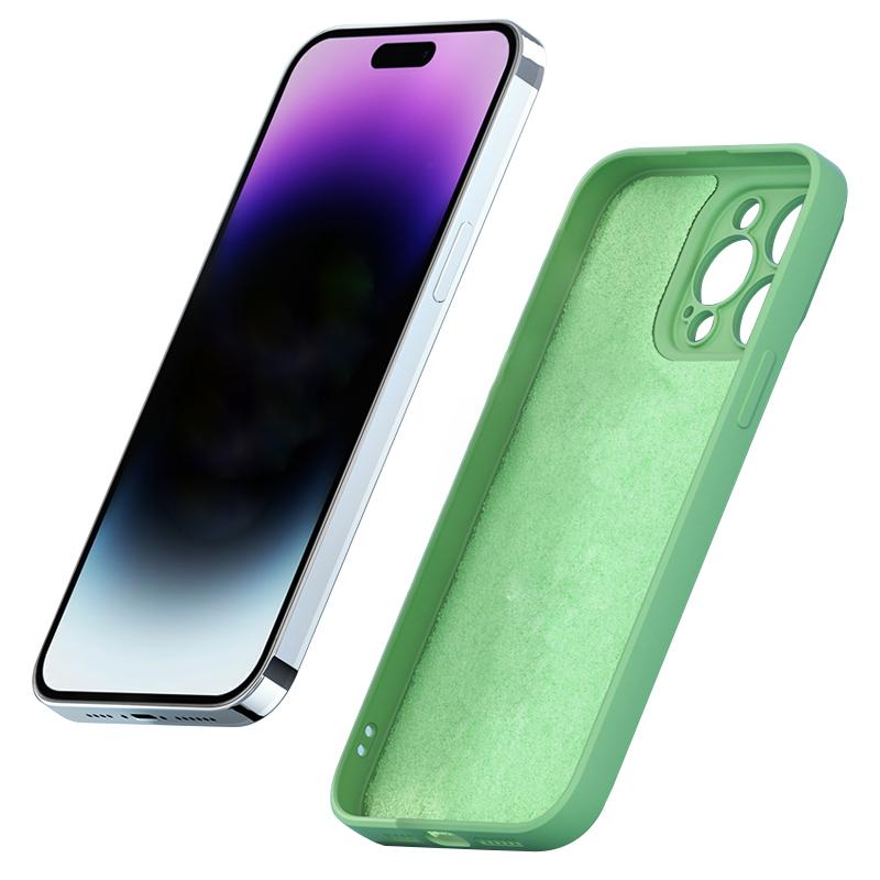 Original Flüssigsilikon Stoßfest Hülle für Xiaomi Mi 14 13 13T 12 12T 11T 10T 10 11 Lite Pro Square Fluff Bumper Soft Cover
