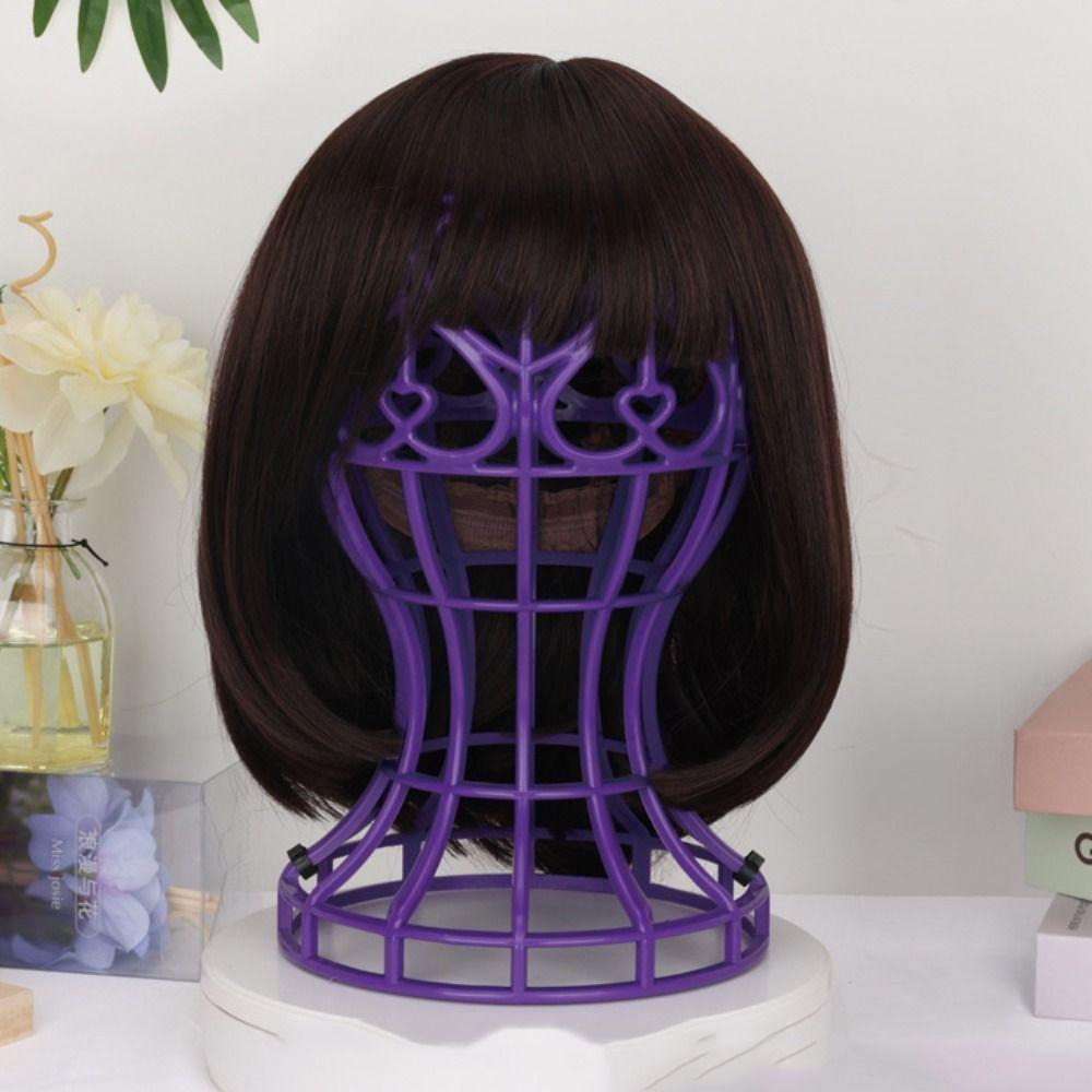 Lantern Shape Plastic Wig Stand 4 Color Wig Head Stand Wig Accessories Hat Cap Holder