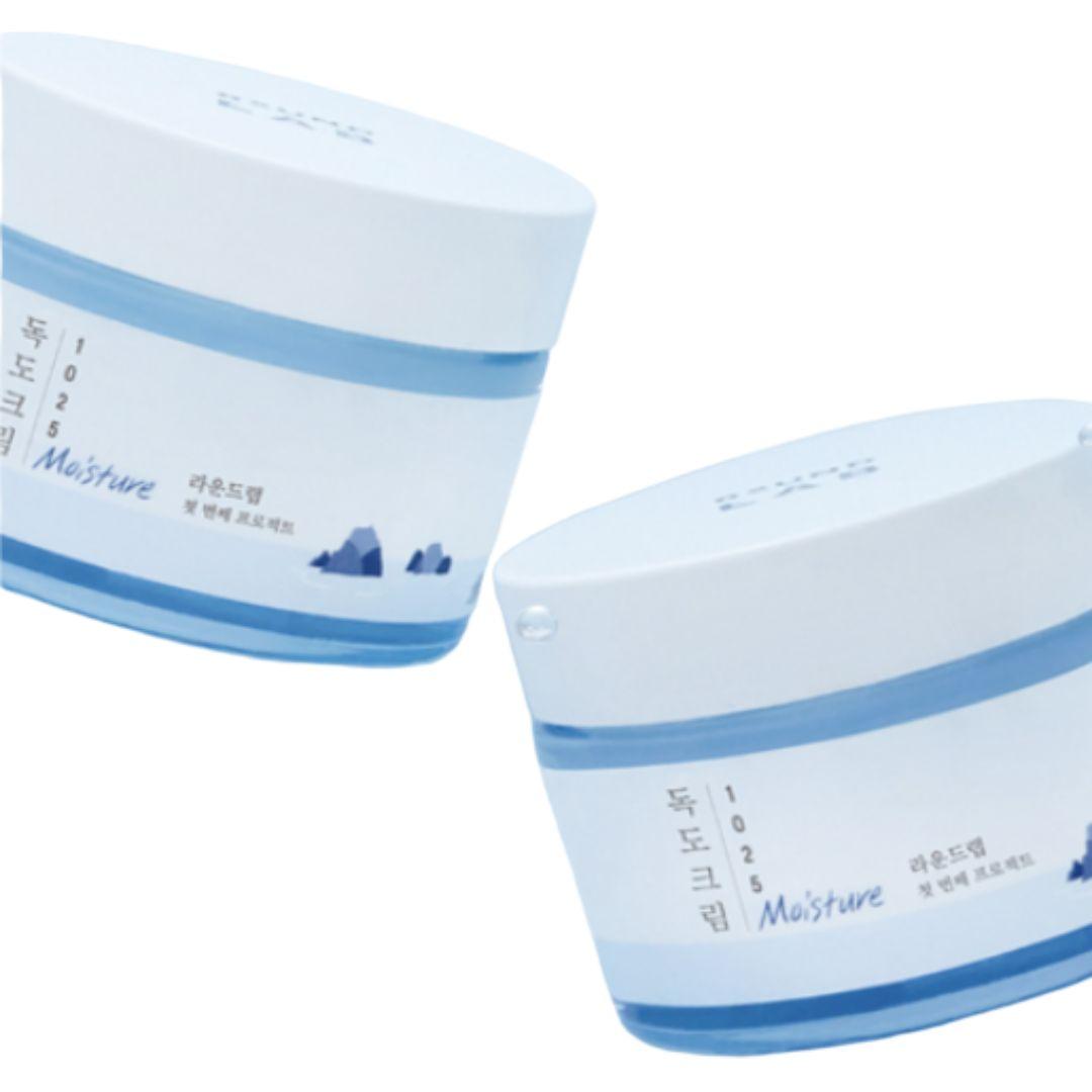 ROUND LAB 1025 Dokdo Moisture Cream Deep Hydrating Face Cream 50ml x2